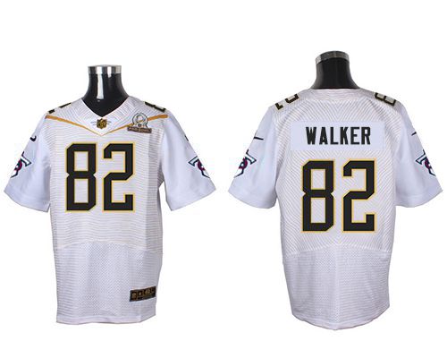 Nike Titans #82 Delanie Walker White 2016 Pro Bowl Men's Stitched NFL Elite Jersey
